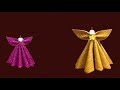 DIY Christmas tree Decorations | Make an easy glitter Angel | Tamilth Thentral | IswaryaRajesh