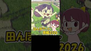 田んぼアート南陽2026 #ヒマリとくま