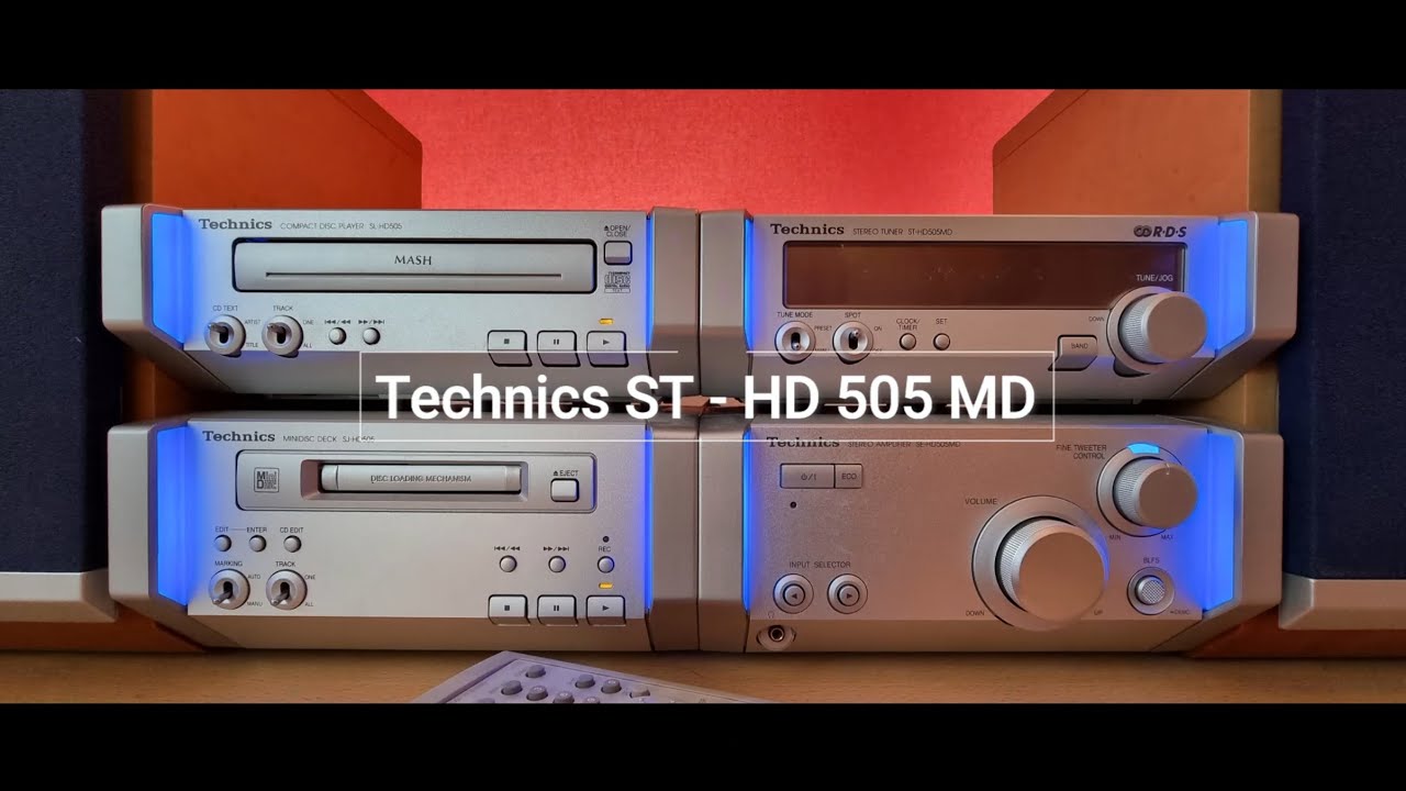 Technics System Minidisc Technics ST-HD505MD - Minidisc - Campact Stereo Tuner - YouTube