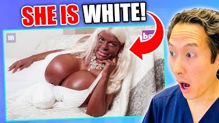 Plastic Surgeon Reacts to Woman Who Went From White to Dark Skin! EXTREME Bodies EXPLAINED!