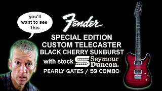 Review  Fender Special Edition Custom Telecaster FMT HH Black Cherry Burst with Seymour Duncan
