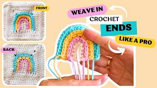 How to confidently weave in your crochet ends! | Charming Marshmallow Blanket pt. 8.5