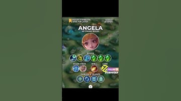 ✅ ANGELA poke Build and Emblem Setup Guide 2025 #mobilelegends #mlbb #gaming #chouexp #shortvideos