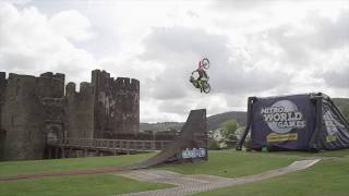 World first triple Backflip FMX Train