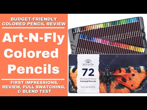STAEDTLER ERGOSOFT COLORED PENCILS  Review, Full Swatching, & Blend Test 