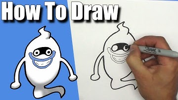 How To Draw Whisper from Yo-kai Watch!- EASY - Step By Step