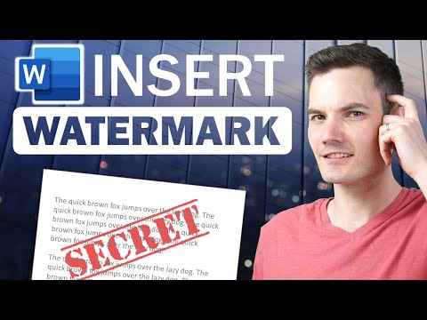 How to Add Watermark in Word