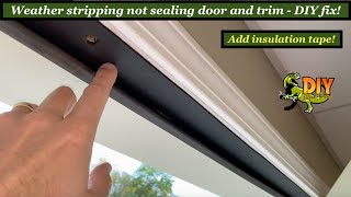 How to seal Large gap seam in door - DIY fix