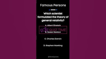 Which scientist formulated the theory of general relativity #quiz #shorts #physics #science