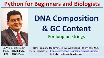 Python - DNA composition | Counting ATGC I GC content | Python 5