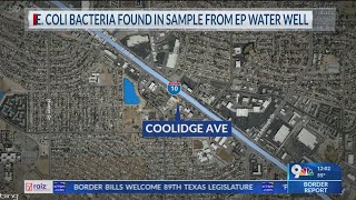 El Paso Water says well tests positive for E. coli