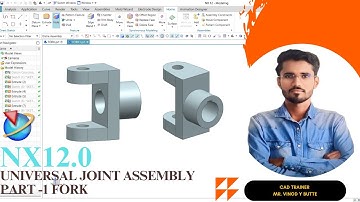 NX12.0 UNIVERSAL JOINT ASSEMBLEY PART NO-1 FORK