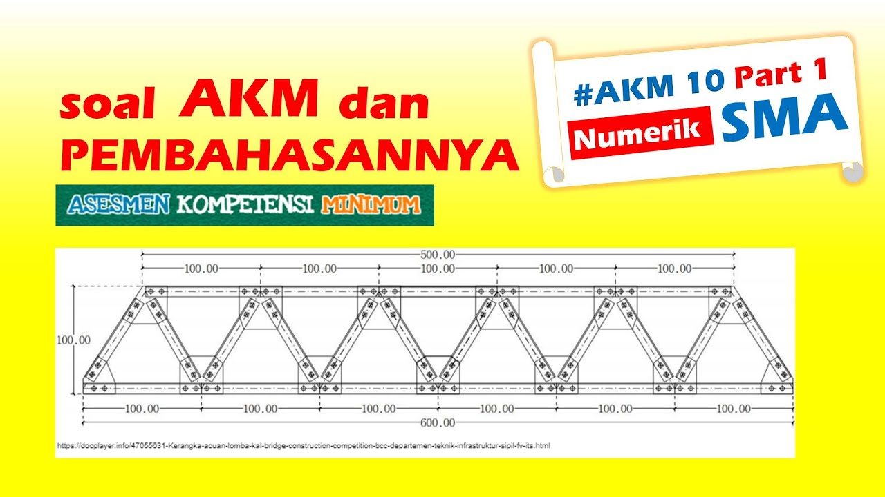 Akm 10 Part 1 Contoh Soal Akm Asesmen Kompetensi Minimum Dan Pembahasannya Numerik Sma Youtube