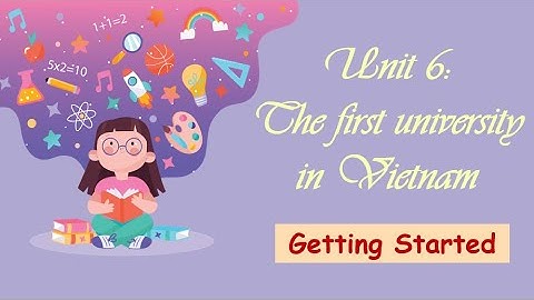 Unit 6: The first university in Viet  Nam - Getting Started - English 7 [OLM.VN]