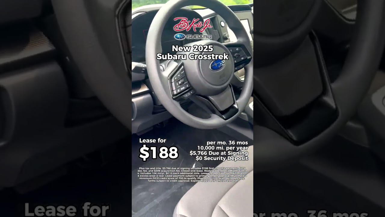 2025 Subaru Crosstrek Walk-Around $188/Month Lease