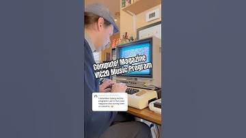 Typing in a Commodore VIC20 program from a 1983 issue of Compute! magazine & saving it on tape #asmr