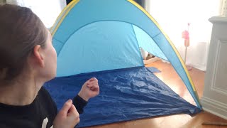 How to fold Target Sun Squad Pop-up Beach Shelter