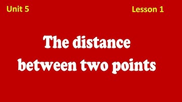 prep 3 || 1st term || unit 5 || lesson 1 || distance between two points