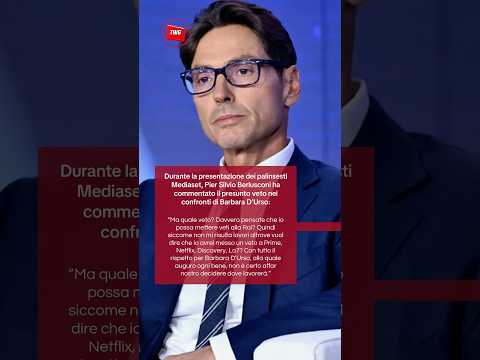 Video Pier Silvio Berlusconi su Barbara DUrso: Ma quale veto?