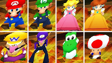 Mario Party DS - All Losing Animations