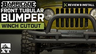 Jeep Wrangler Barricade Front Tubular Bumper w/ Winch Cutout (1987-2006 YJ & TJ) Review & Install