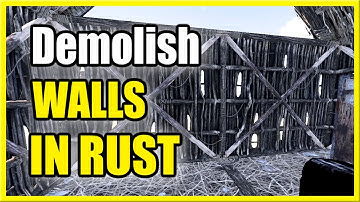 How to Demolish Walls in RUST Easy (PS4, PS5, Xbox)