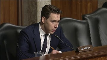 Senator Hawley at a hearing to discuss US Northern Command and Strategic Command