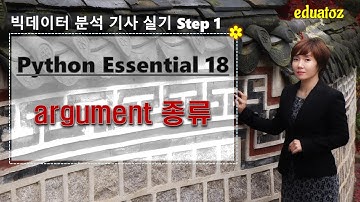 [빅데이터 분석기사 실기 - Python Essential 18]  argument의 종류