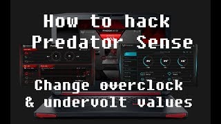 Modifying Predator Sense Overclock &amp; Undervolt Values