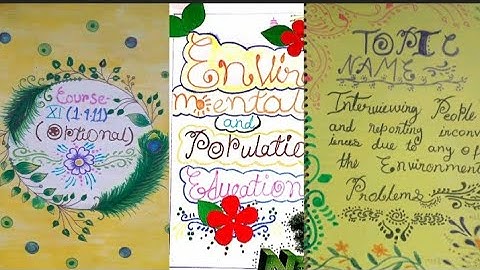 Course-1.4.11|Environmental and population education|Interviewing people and reporting #bsaeu #B.Ed