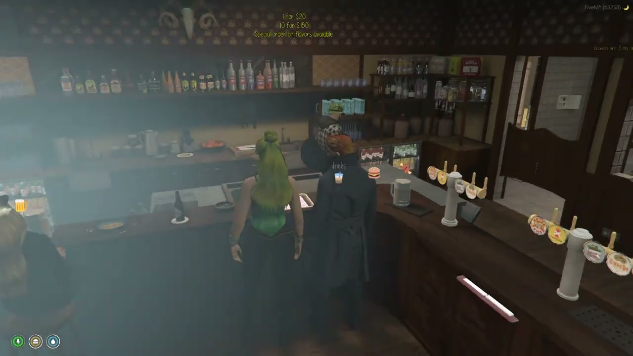 Nixie and Terrry Tamsey go to the Yellow Jack