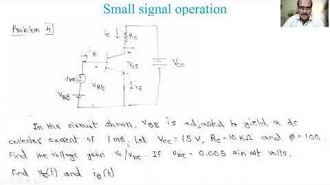 Lecture 5_Analog Circuits (18EC42) | Problems on BJT small signal operation | VTU