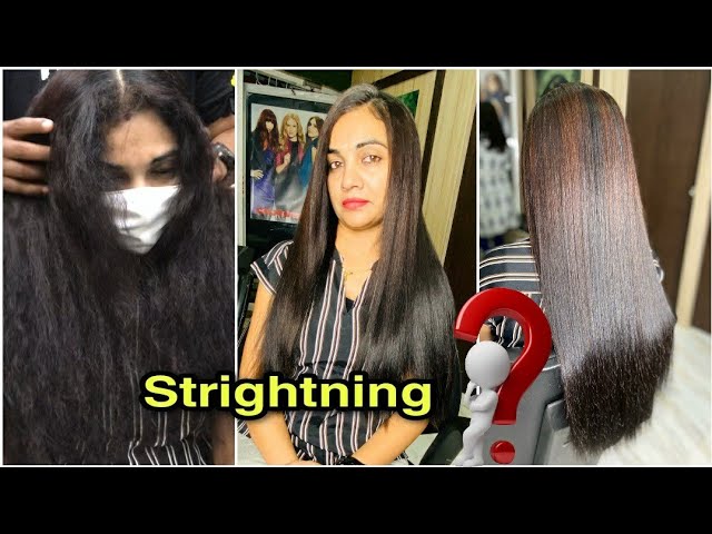 How to: Hair strightning on very curly Hair/Smoothening/Rebonding/Loreal/tutorial/Avinashhaircare  - YouTube