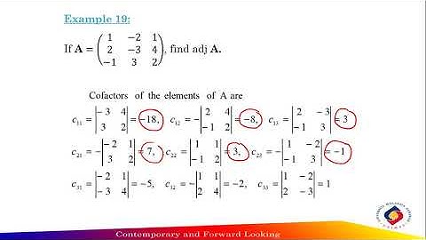 5.3 Inverse Matrices - Inverse of a 3 x 3 Matrix (Adjoint Matrix) Part 1