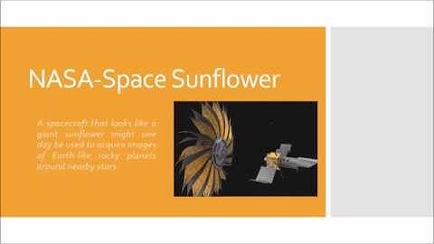 NASA Space Sunflower Glare-Blocking 