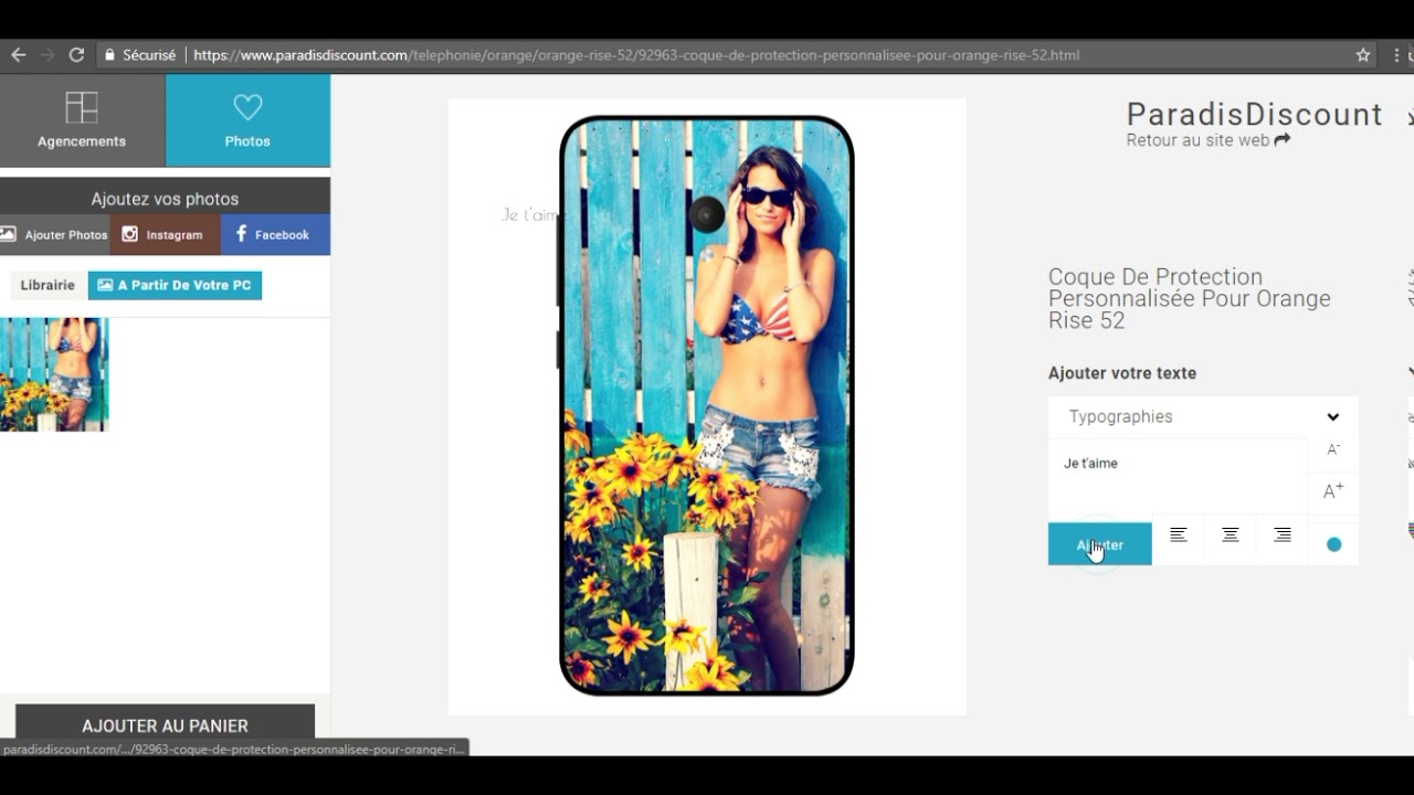 Coque Personnalisée Pour Orange Rise 52 - ParadisDiscount