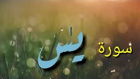 سورة يس صوت جميل سبحان الله(قَالوا يا ويْلنا من بعثنا من مرقدنا هذا مَا وعدَ الرحمن وَصدق المرسلونَ)