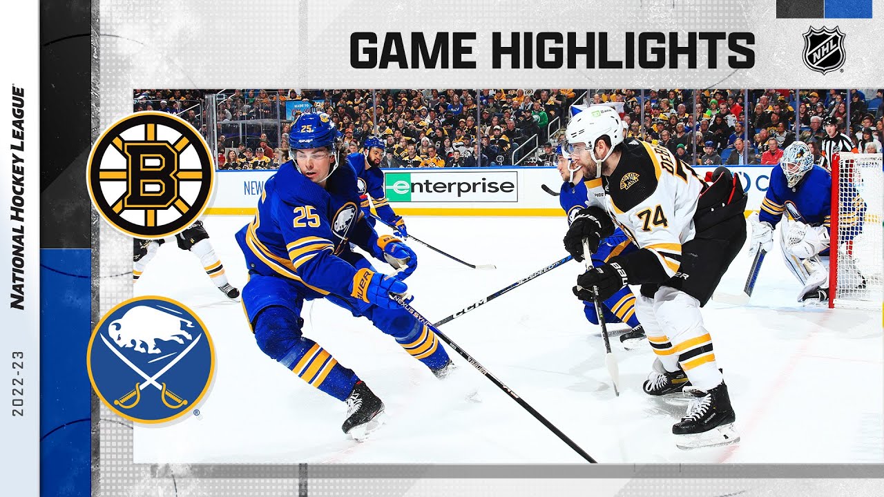 Bruins Sabres 3/19 NHL Highlights 2023 YouTube