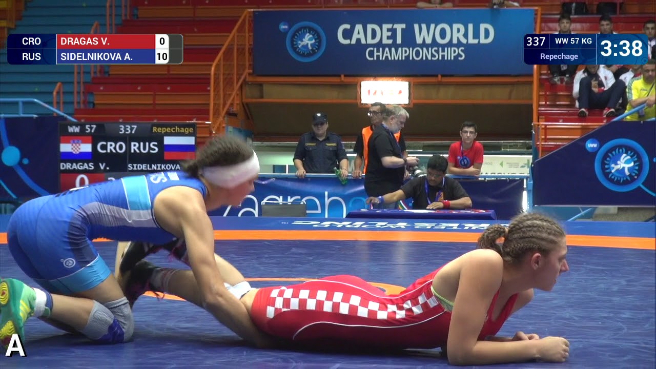 Repechage WW - 57 kg: V. DRAGAS (CRO) v. A. SIDELNIKOVA (RUS)