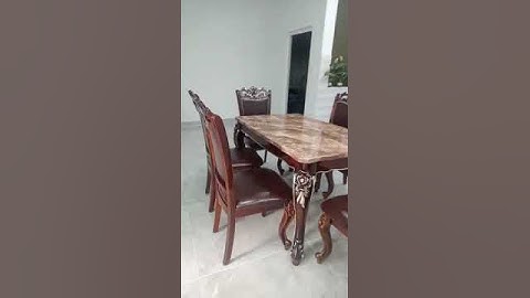 Bộ bàn ăn tân cổ điển , gỗ sồi tự nhiên mặt đá nhập khẩu- Bàn Ăn Nhập Khẩu 077.596.1234
