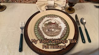 Thanksgiving Table Setting Johnson Bros Heritage Hall The Legacy of Work