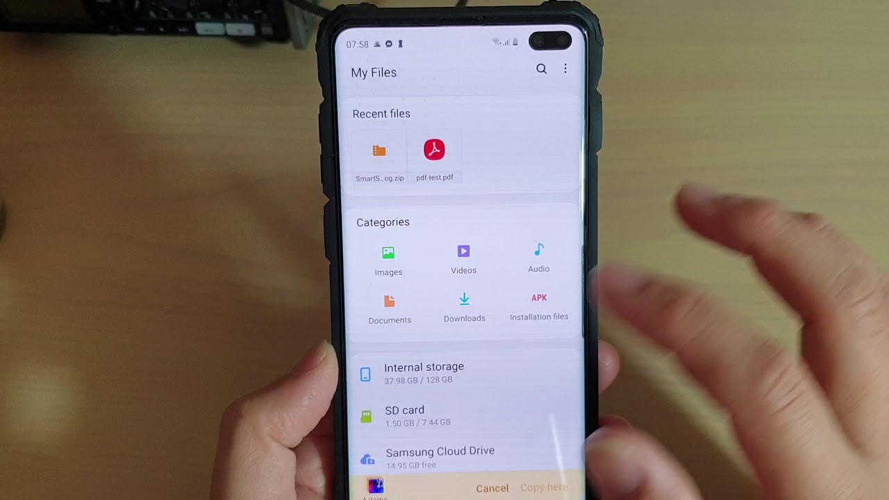 Galaxy S10 / S10+: How To Copy \U0026 Paste / Move Files Around