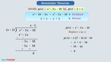 Polynomial Class 9 Maths - Remainder Theorem and Factor Theorem