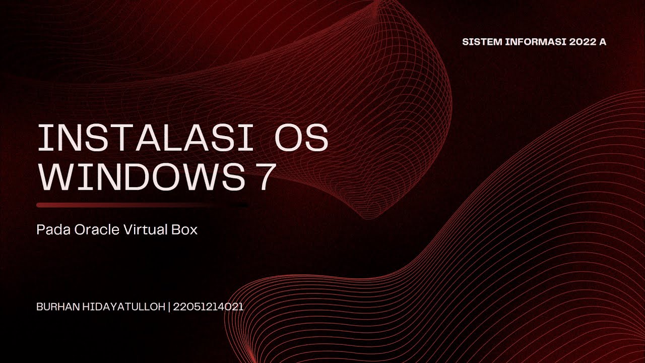 INSTALASI OS WINDOWS 7 DI VIRTUALBOX - YouTube