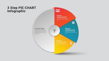 2.Adobe Illustrator Tutorial - 3 Step PIE CHART Infographic design