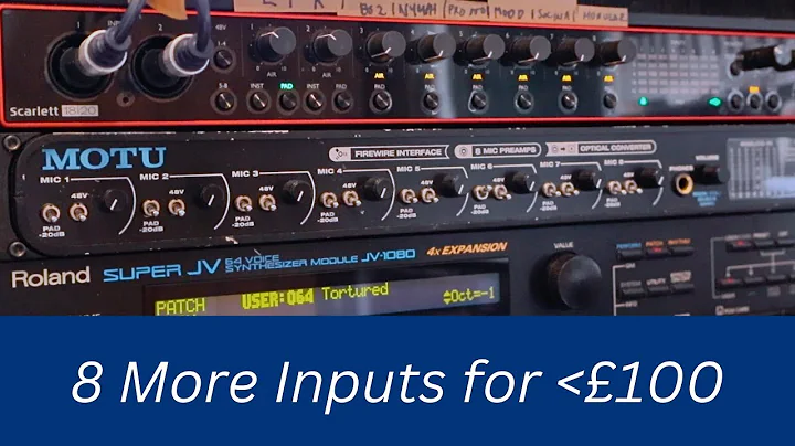 Expand Focusrite Scarlett 18i20 with Motu 8Pre Firewire Interface