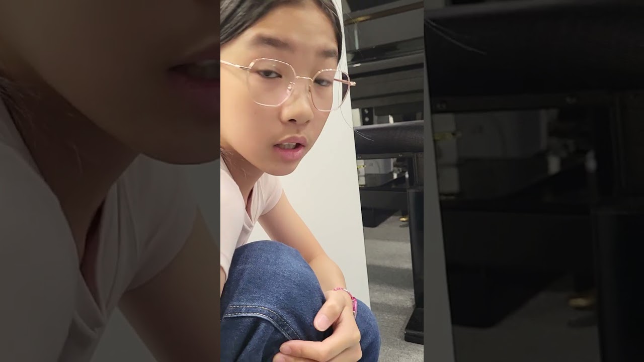 Eylse demonstrating her bike robot measures angle and force of its path!