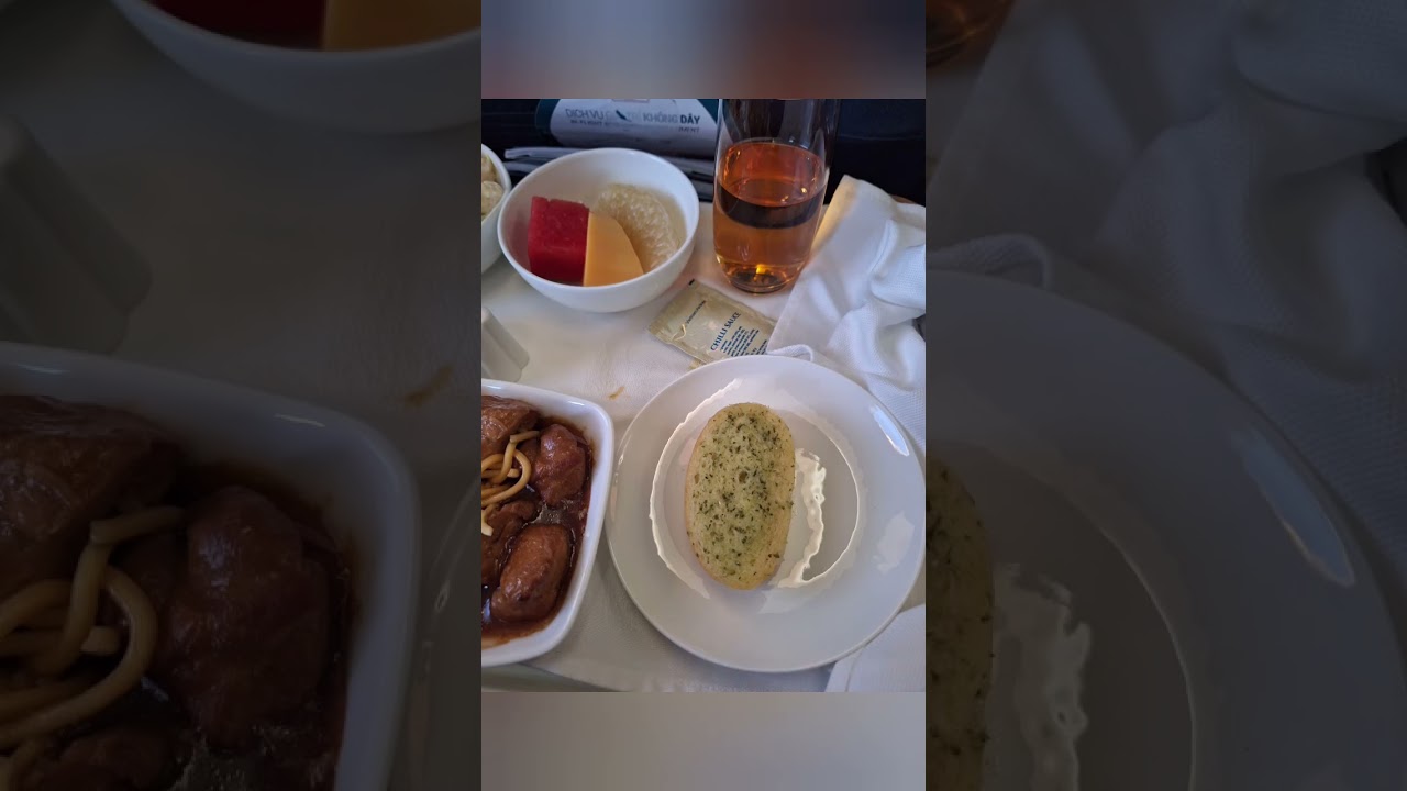 Vietnam Airlines business class from Singapore to Kansai airport , transit at Ho Chih Minh Airport.