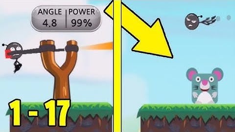 Stickman Knockdown - Gameplay Walkthrough Part 1 - LEVELS 1 - 17