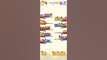 Bird sort calar game leval 1125 #games #leveldesign #colorgame #gameplay #gameseffect #gameart